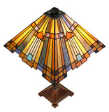 Large Mission Style Inglenook Tiffany Table Lamp