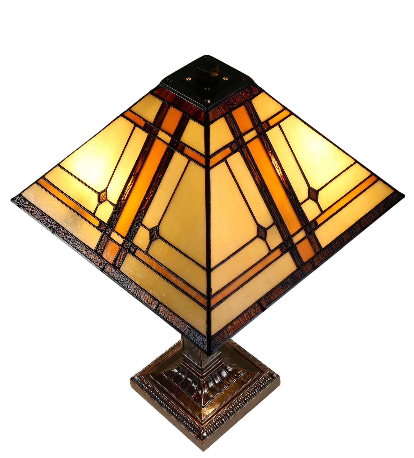 Large Tradional Mission Style Tiffany Table Lamp