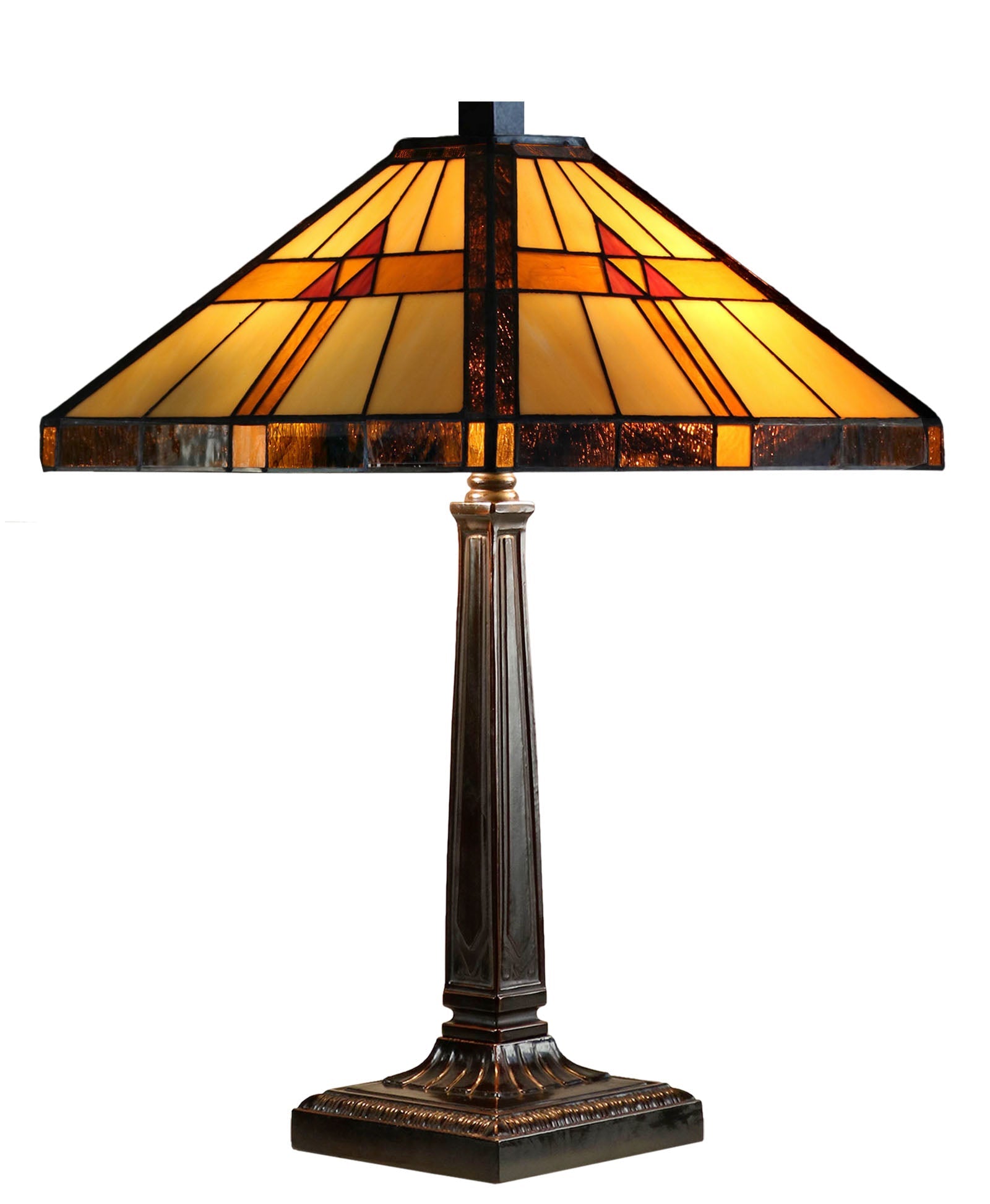 Large Tradional Mission Style Tiffany Table Lamp