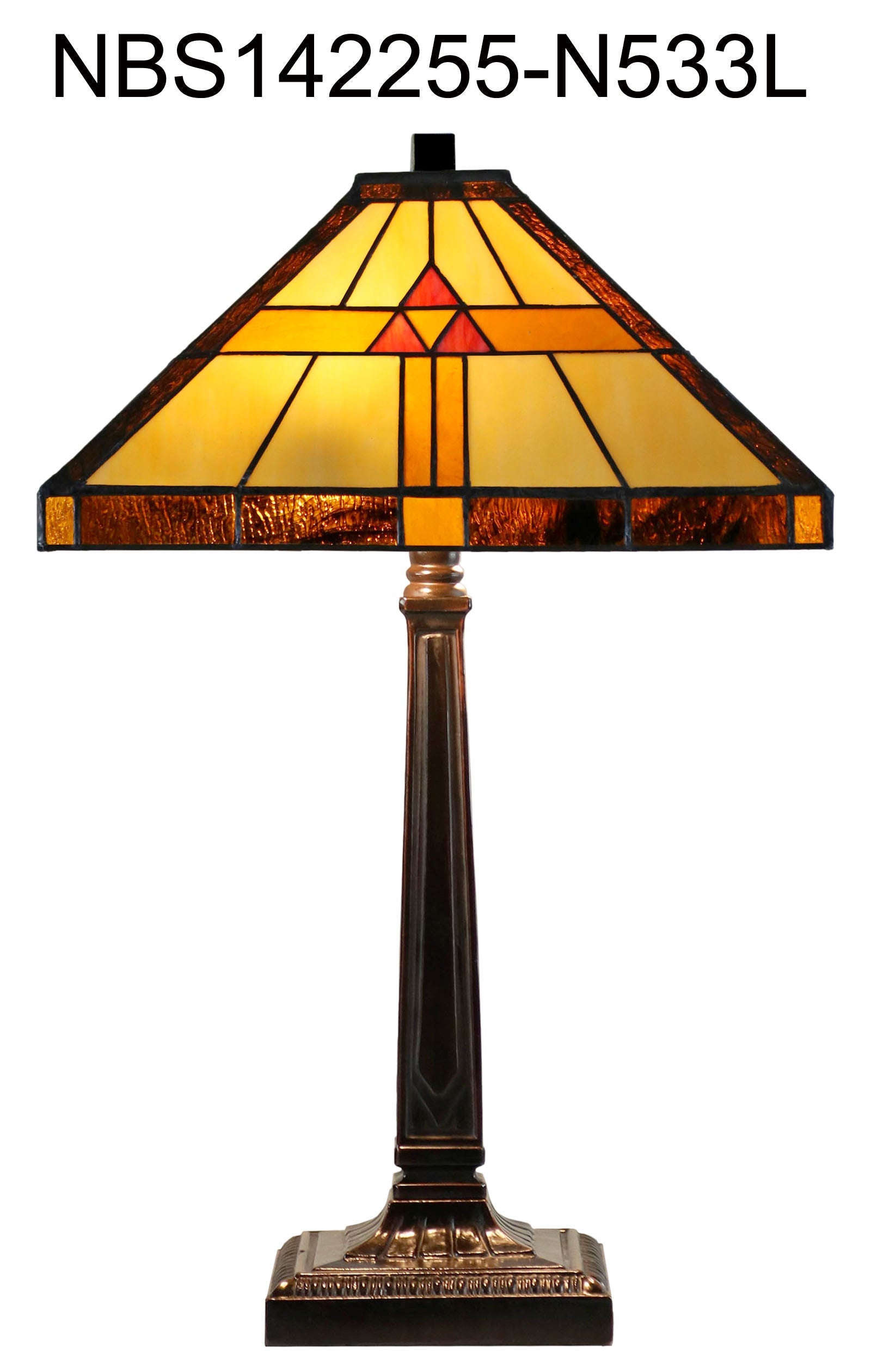 Large Tradional Mission Style Tiffany Table Lamp