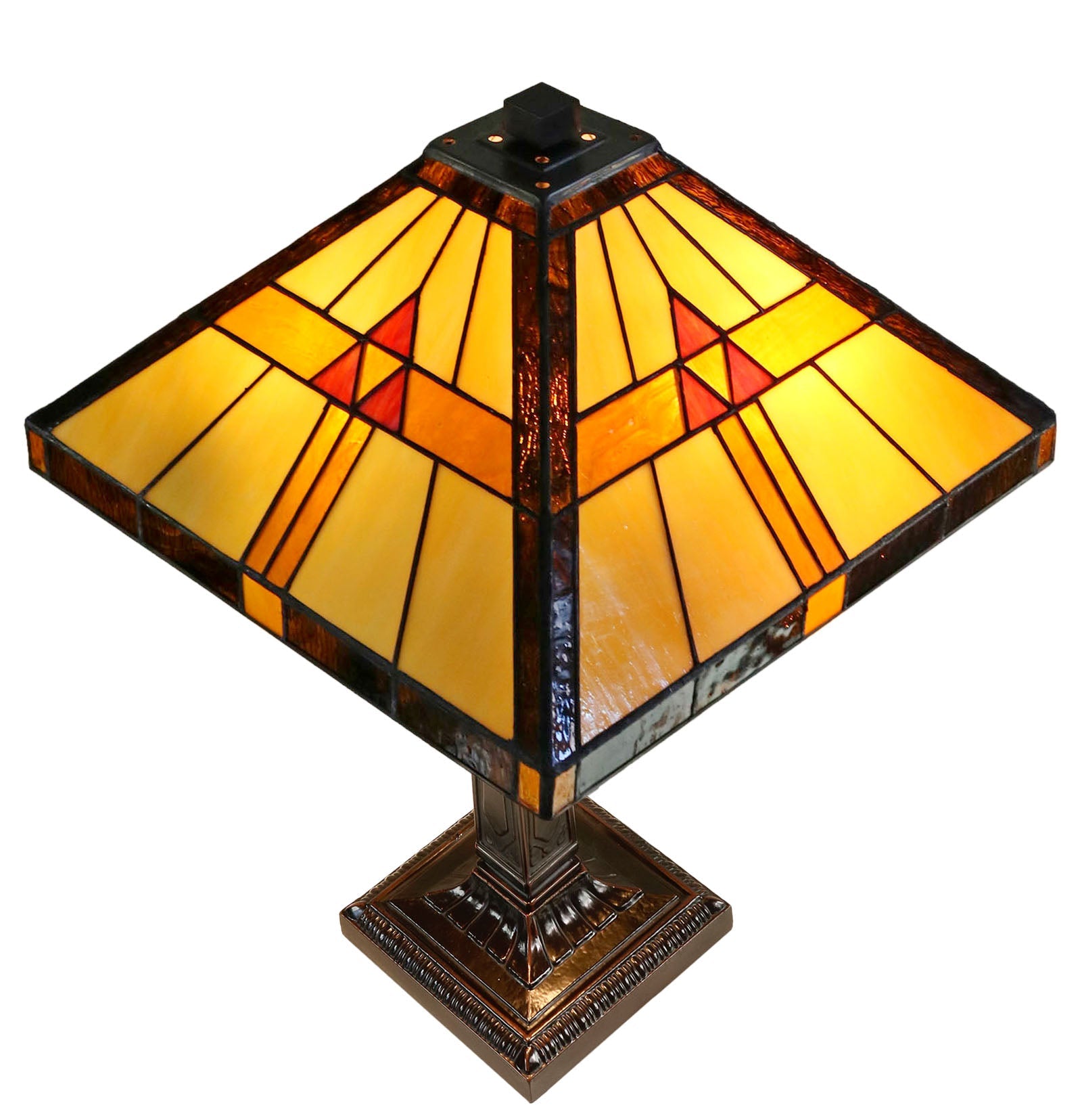 Large Tradional Mission Style Tiffany Table Lamp