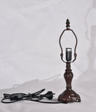 Stunning 8" Blue  Baroque Style Tiffany Mini Table Lamp