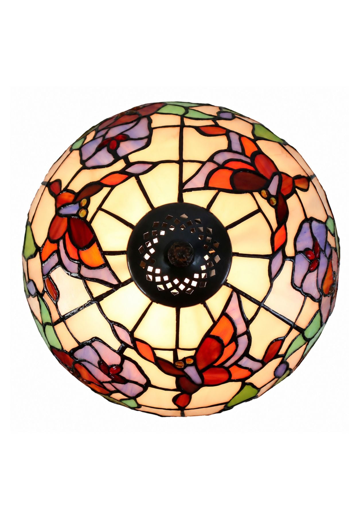 12" Amazing Butterfly Flower Tiffany Tiffany Bedside Lamp