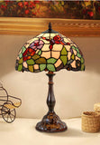 12" Amazing Butterfly Flower Tiffany Tiffany Bedside Lamp