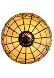 12" Blush Rose Tiffany-Style Bedside Lamp