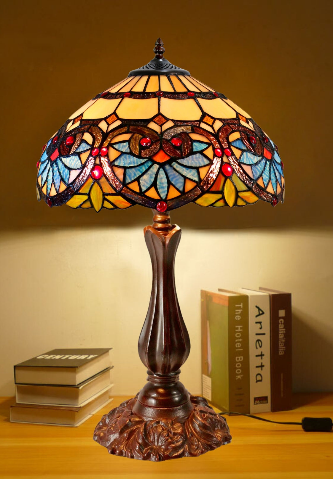 14" Boheme style Style Tiffany Table Lamp