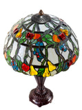 Stunning High Quality 16" Vibrant Fruits Apples Pears Tiffany Table Lamp