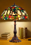 Timeless Collection@16" Vibrant Fruits Apples Pears Tiffany Table Lamp