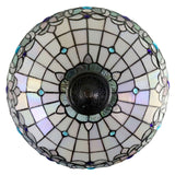 Large 16" Ocean Blue Jewels Tiffany leadlight Table Lamp
