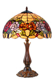 16" Large Blossoming Rose Tiffany Table Lamp