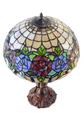 16" Large Blossoming Rose Tiffany Table Lamp