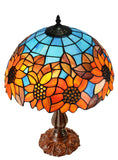 16" Large Sunflower Under the Blue sky Tiffany Table Lamp