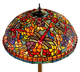 Limited Edition Grand 20"  Autumn Dragonfly Tiffany Floor Lamp