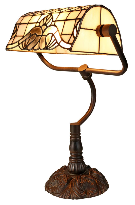 Vienna Baroque Style Tiffany Banker Lamp