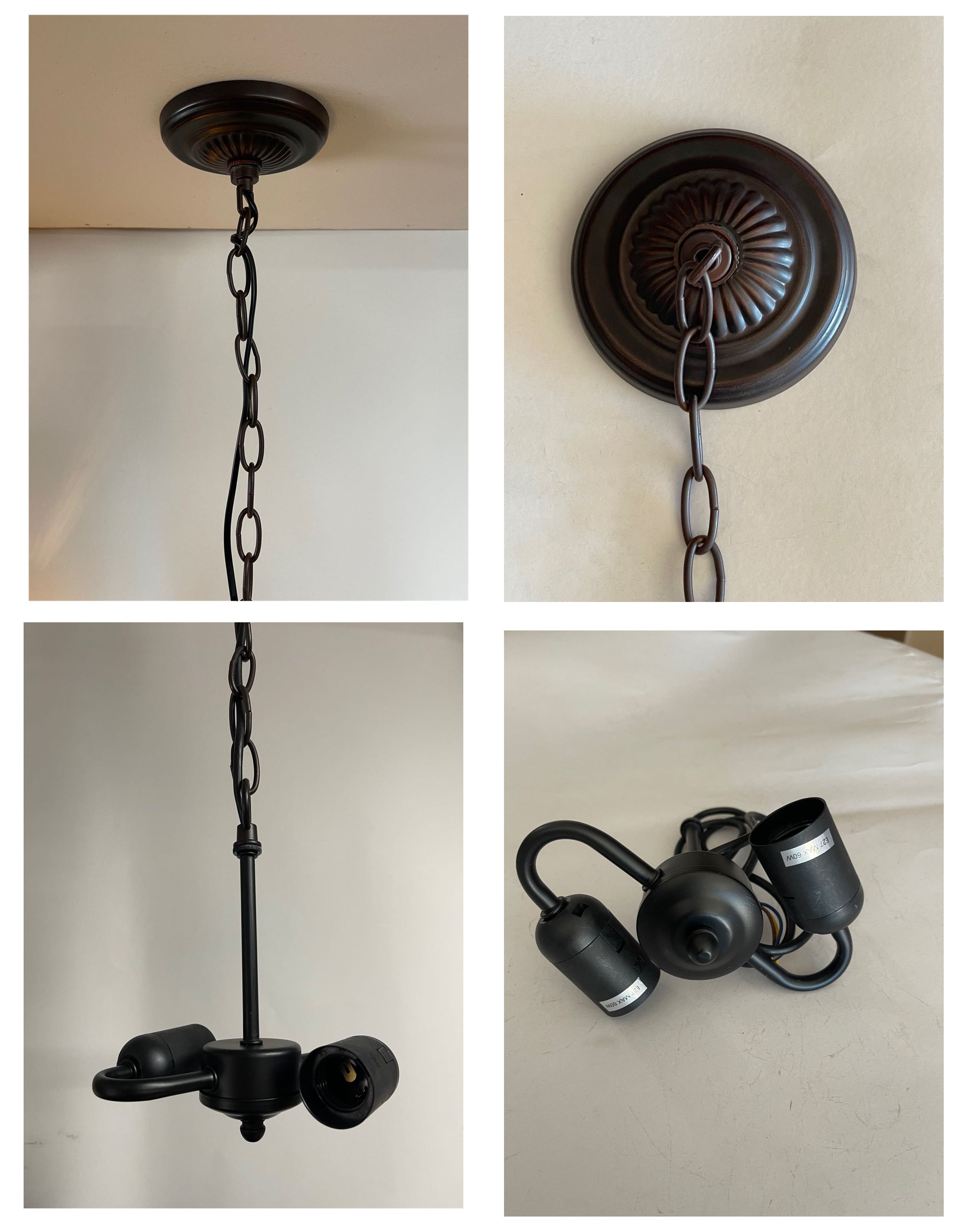 Large 16" Waratah Style Tiffany Stained Glass Pendant Light