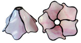 Double Lamp shade Flower Pink Water Lily Style Tiffany Table Lamp