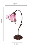 Elegant Flower Pink Water Lily Style Tiffany Table Lamp
