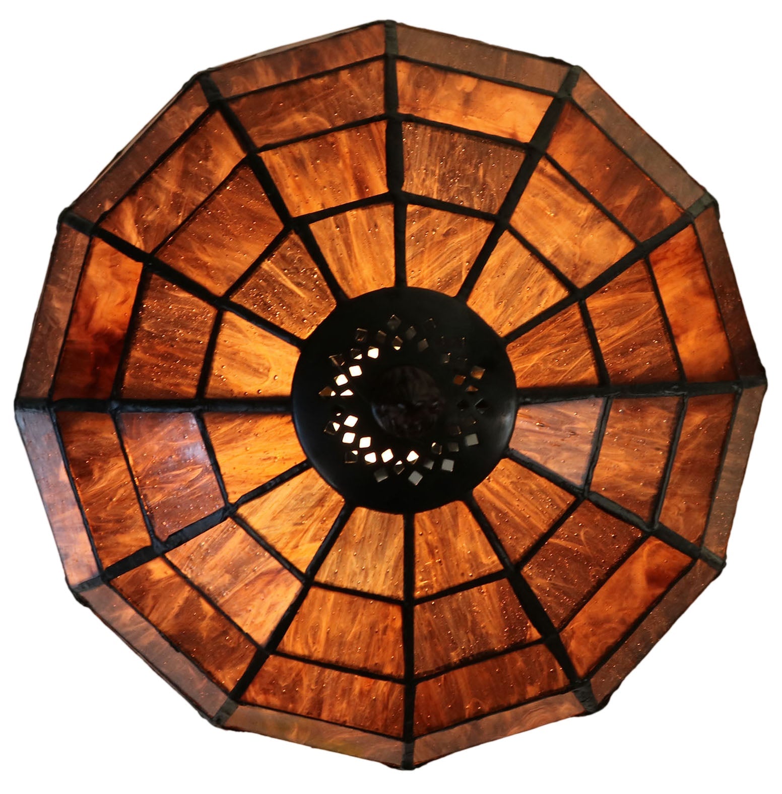 Classical 8"  Amber Tiffany Table Lamp