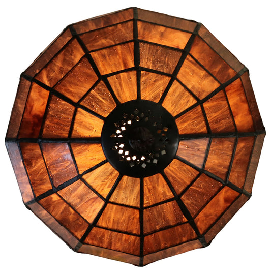 Classical 8"  Amber Tiffany Table Lamp