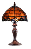 Classical 8"  Amber Tiffany Table Lamp