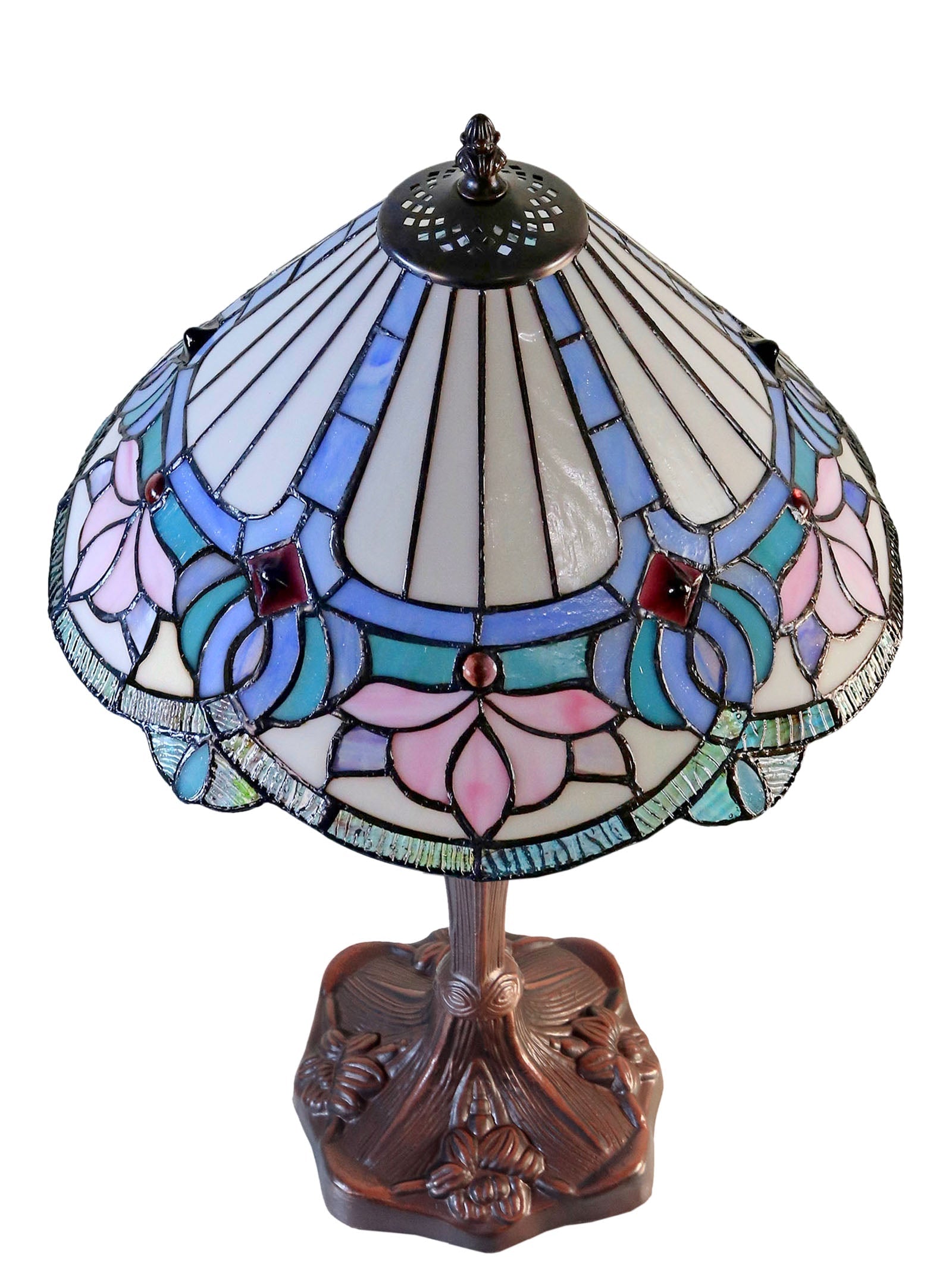 Exquisite 14" floral-inspired design Tiffany Table Lamp