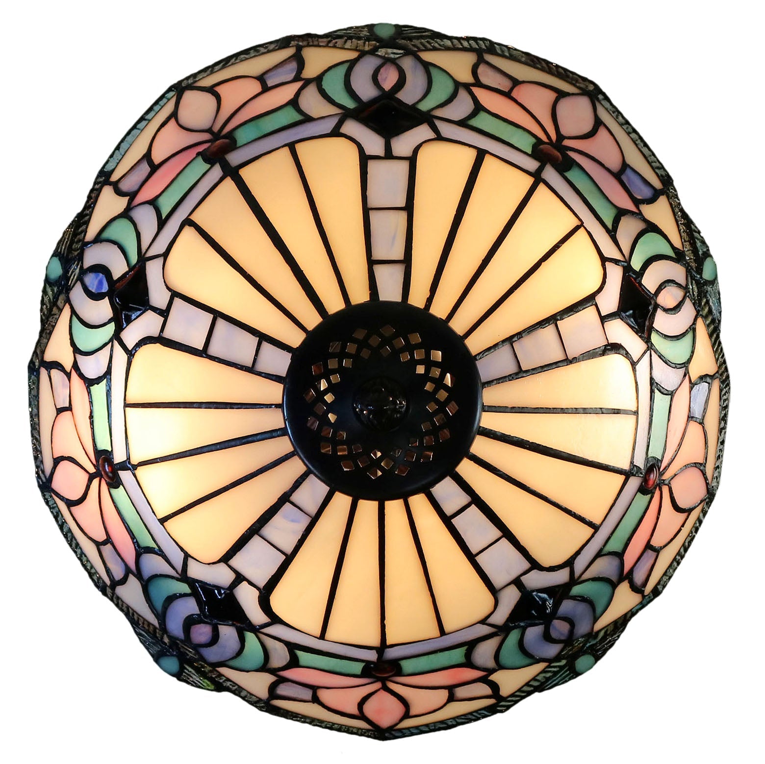 Exquisite 14" floral-inspired design Tiffany Table Lamp