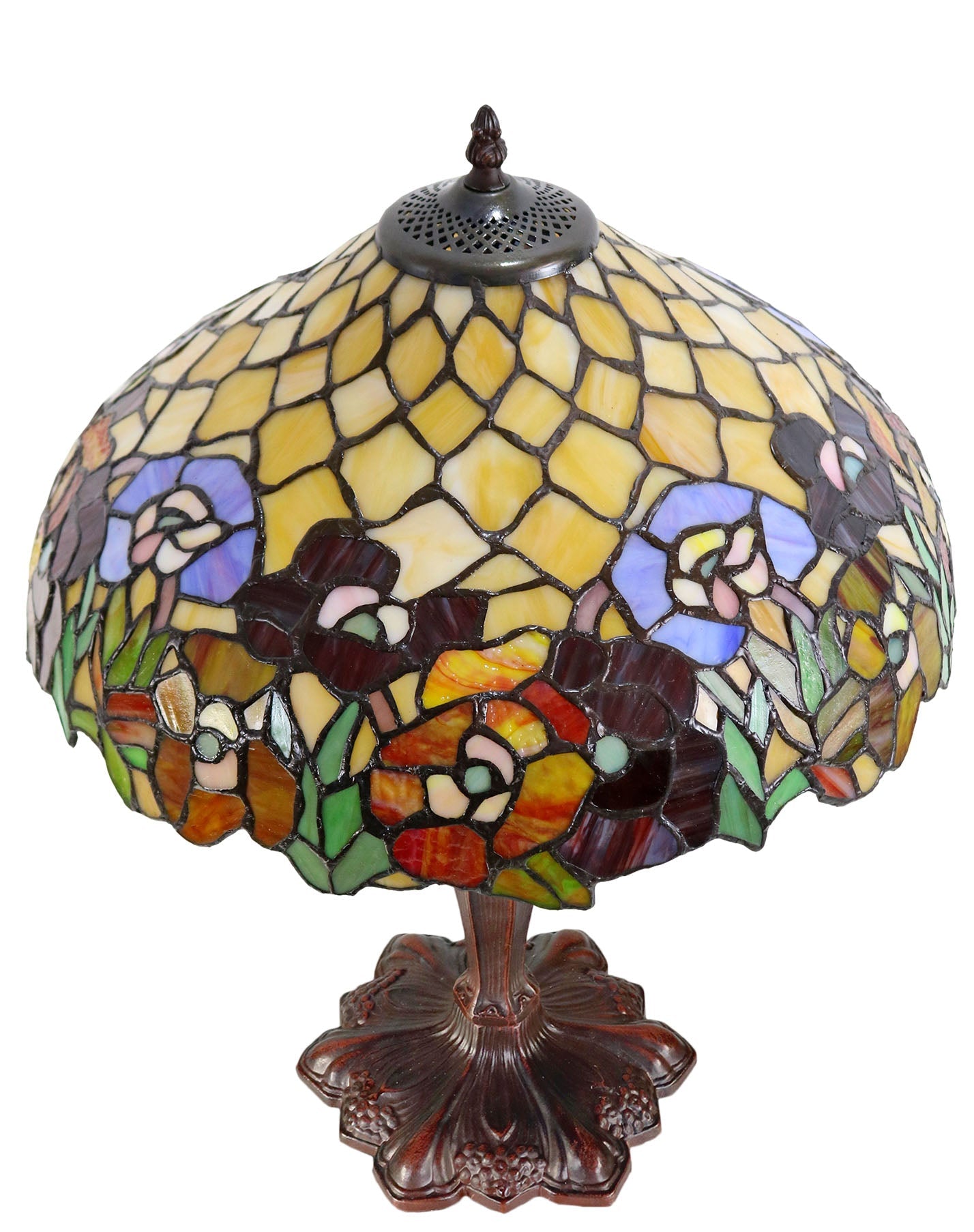 16" Tiffany Style Peony Table Lamp