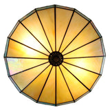 Large 16 inches Mission Tiffany Style  Geometric Semi Flush Mount Ceiling Lights