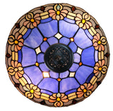 Large 16" Waratah Style Tiffany Stained Glass Pendant Light