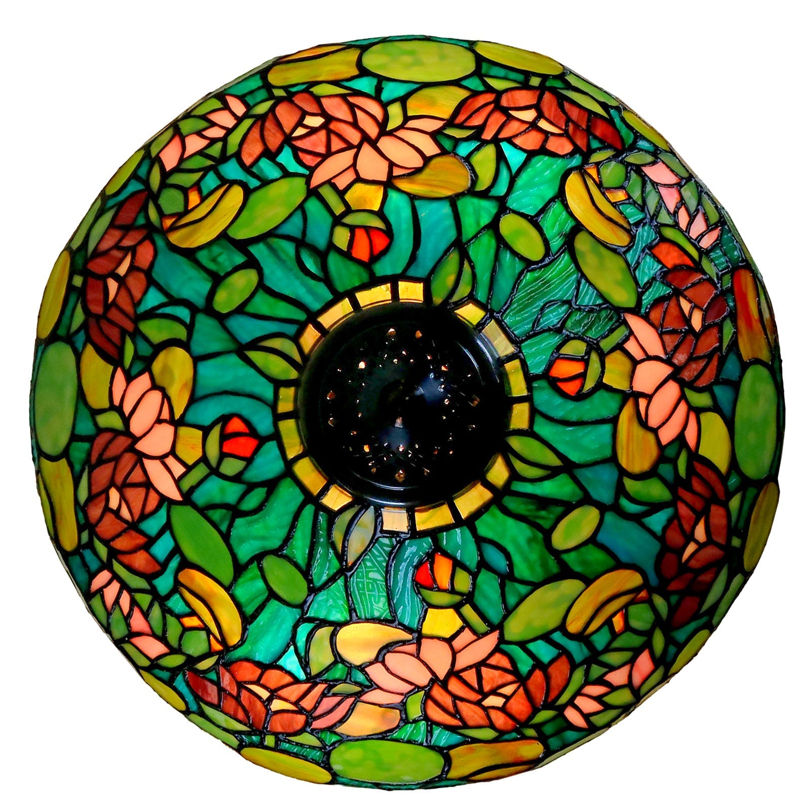 Legend Collection@ Large 16" Pond Lily Stained Glass Tiffany Table Lamp