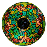 Legend Collection@ Large 16" Pond Lily Stained Glass Tiffany Table Lamp