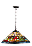 16" Red Fruit Berry Bean Tiffany  Pendant Light