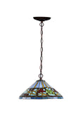 16" Red Fruit Berry Bean Tiffany  Pendant Light