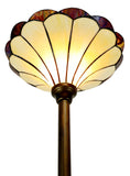 14"  Florence Style Tiffany Floor Torchiere Lamp