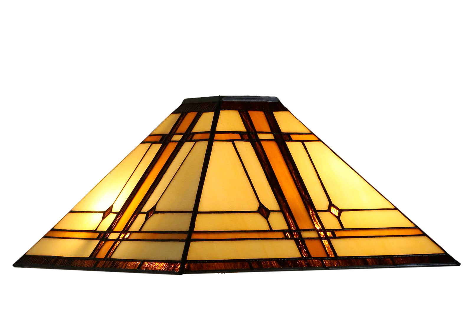 Large Mission Tiffany Style Amora Pendant Light