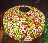 Gorgeous Huge Joanne Tiffany 20" Apple Blossom Flower Tiffany Floor Lamp