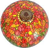 20" Dragonfly & Lotus Tiffany Style Floor Lamp – Handcrafted Stained Glass Art Lamp