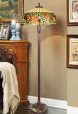 Gorgeous Huge 20" Red Rose Flower Tiffany Floor Lamp