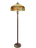 Gorgeous Huge 20" Red Rose Flower Tiffany Floor Lamp