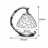 Rose Style Mini Tiffany Stained Glass Night Lamp