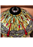Huge 20" Tiffany Style Dragonfly Table Lamp – Art Nouveau Lady Sculpture Base