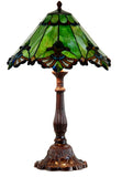 Limited Edition Large 17" Green Jewel Carousel Style Tiffany Table Lamp