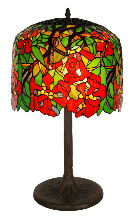 Huge 22 inches Wide Tiffany Reproduction Wisteria Table Lamp(only 1)