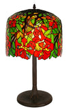 Huge 18 inches Wide Tiffany Reproduction Traditional “Trumpet Creeper” Table Lamp