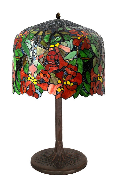 Huge 22 inches Wide Tiffany Reproduction Wisteria Table Lamp(only 1)