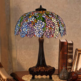 Huge 22 inches Wide Tiffany Reproduction Wisteria Table Lamp(only 1)