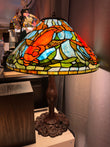 Rare 18" inch Tiffany reproduction  Koi Table Lamp@ONLY 1