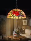 Large 16" Pansy Tiffany Pendant Lights