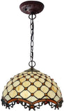 16" Bead Stained Glass Leadlight Tiffany Pendant Light