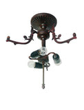 16 “ Large Elegant Red Lily Tiffany Semi Flush Mount Ceiling Light